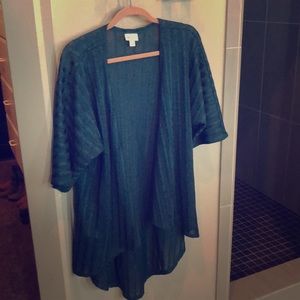 Dark teal cardigan